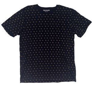 True religion Gold  iconic true religion symbol men’s T-shirt